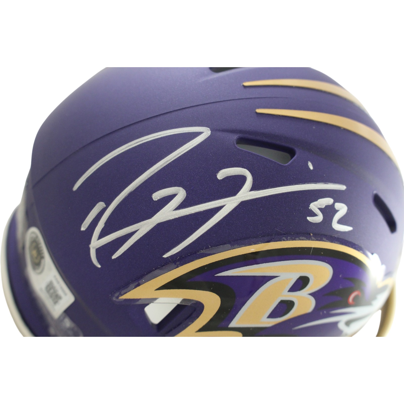 Ray Lewis Signed Baltimore Ravens 2026 ALT #1 Mini Helmet Beckett Witness 57534 2 Ray Lewis Signed Baltimore Ravens 2026 ALT #1 Mini Helmet Beckett Witness 57534