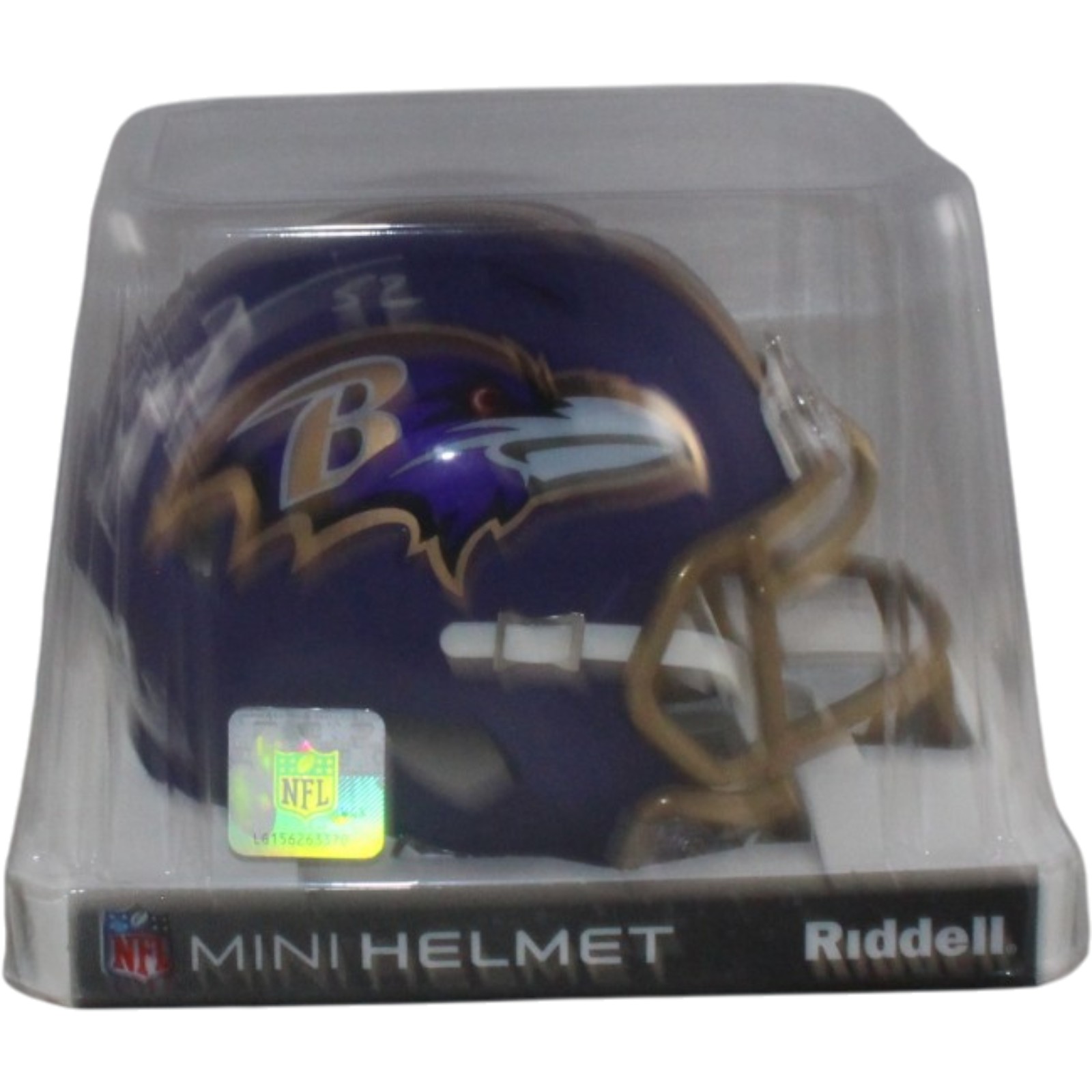 Ray Lewis Signed Baltimore Ravens 2026 ALT #1 Mini Helmet Beckett Witness 57534 5 Ray Lewis Signed Baltimore Ravens 2026 ALT #1 Mini Helmet Beckett Witness 57534