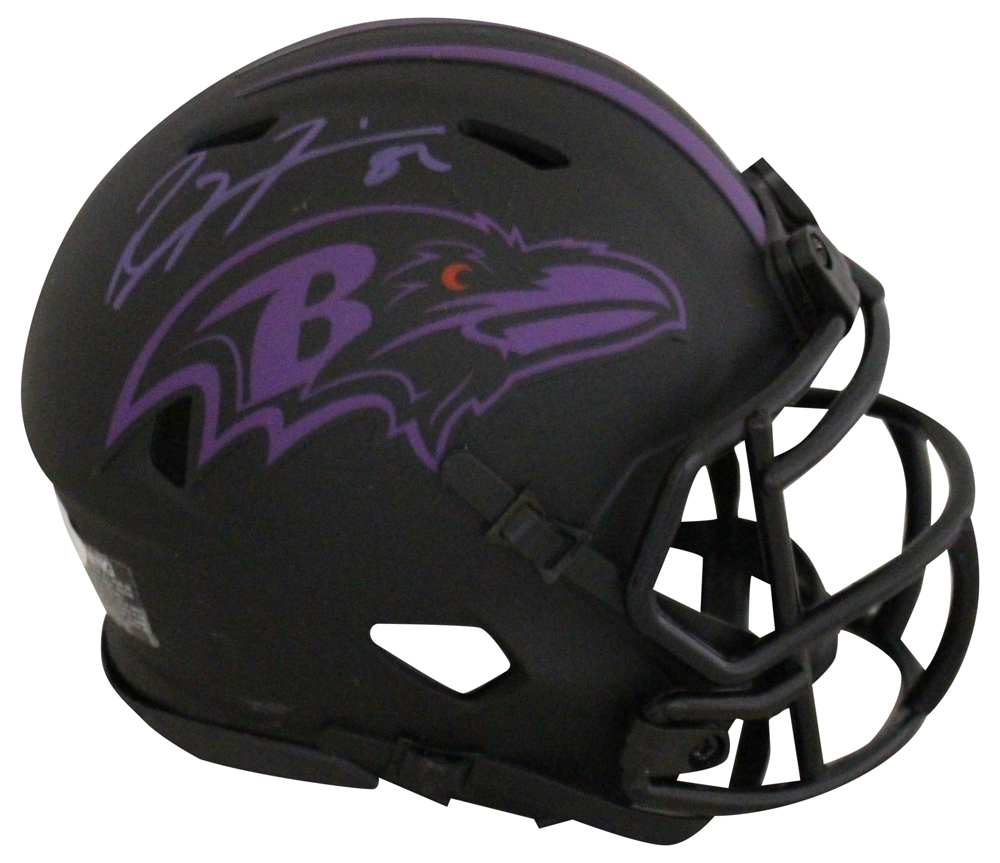 Ray Lewis Autographed/Signed Baltimore Ravens Eclipse Mini Helmet JSA