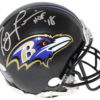 Ray Lewis Autographed/Signed Baltimore Ravens Mini Helmet HOF JSA 25700