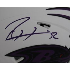 Ray Lewis Autographed/Signed Baltimore Ravens Lunar Mini Helmet Beckett 46941