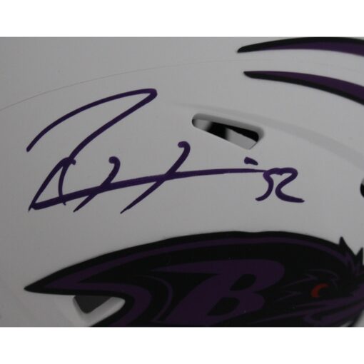 Ray Lewis Autographed/Signed Baltimore Ravens Lunar Mini Helmet Beckett 46941