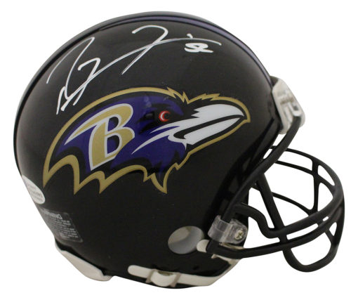 Ray Lewis Autographed/Signed Baltimore Ravens Mini Helmet BAS 26064