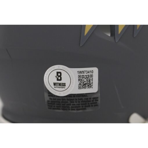 Ray Lewis Autographed/Signed Baltimore Ravens Slate Mini Helmet Beckett 48411