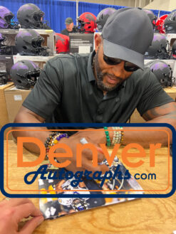 Ray Lewis Autographed/Signed Baltimore Ravens 8x10 Photo Beckett Witness 51045