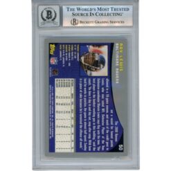 Ray Lewis Autographed/Signed 2001 Topps #50 Trading Card Beckett 52936