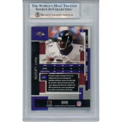 Ray Lewis Autographed/Signed 2003 Absolute #2 Trading Card Slab Beckett 53454