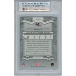 Ray Lewis Autographed 2003 Donruss Classics #7 Trading Card Slab Beckett 53455