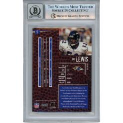 Ray Lewis Autographed 2004 Playoff Hogg Heaven #9 Trading Card Beckett 53051