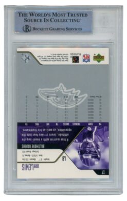 Ray Lewis Autographed/Signed 2004 Upper Deck #17 Trading Card Beckett 52667