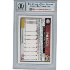 Ray Lewis Autographed/Signed 2008 Topps #245 Trading Card Beckett 52941