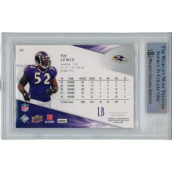 Ray Lewis Autographed/Signed 09 SP Authentic 66 Trading Card Beckett 47941