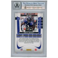 Ray Lewis Autographed/Signed 2011 Prestige #16 Trading Card Beckett 52910