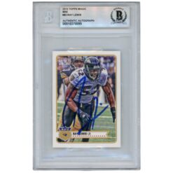 Ray Lewis Autographed/Signed 2012 Topps Magic #83 Trading Card Beckett 52909