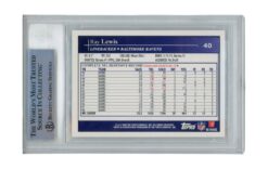 Ray Lewis Autographed/SIgned 2009 Topps #40 Trading Card AS IS Beckett 52662