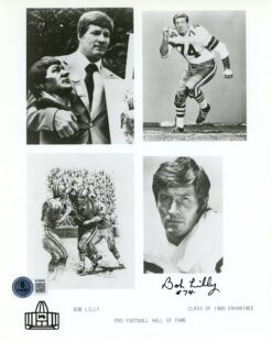 Bob Lilly Autographed/Signed Dallas Cowboys 8x10 Photo 1980 Class Beckett 56706