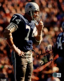 Bob Lilly Autographed/Signed Dallas Cowboys 8x10 Photo Beckett 56707