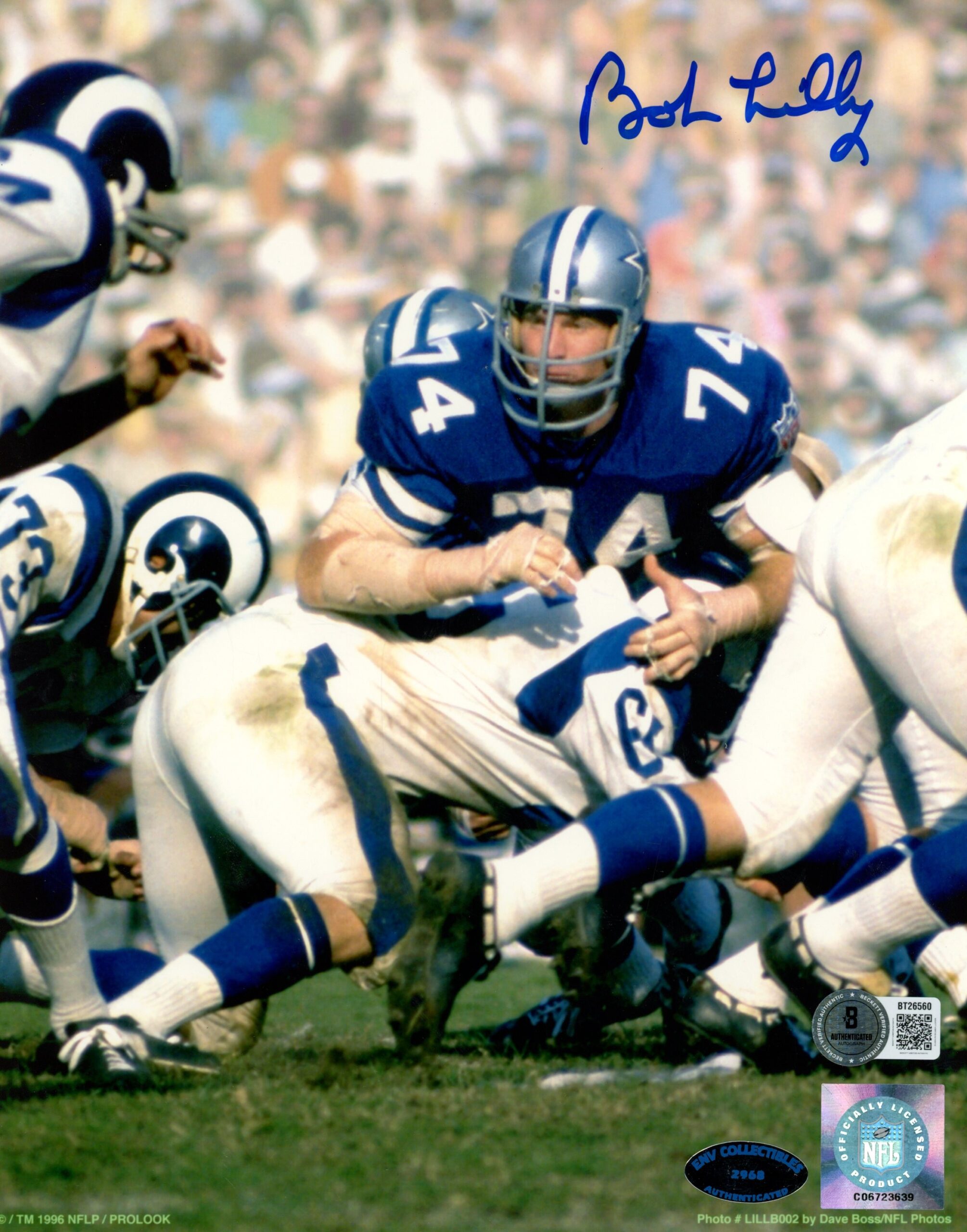 Bob Lilly Autographed/Signed Dallas Cowboys 8x10 Photo Beckett 56715 1 Bob Lilly Autographed/Signed Dallas Cowboys 8x10 Photo Beckett 56715