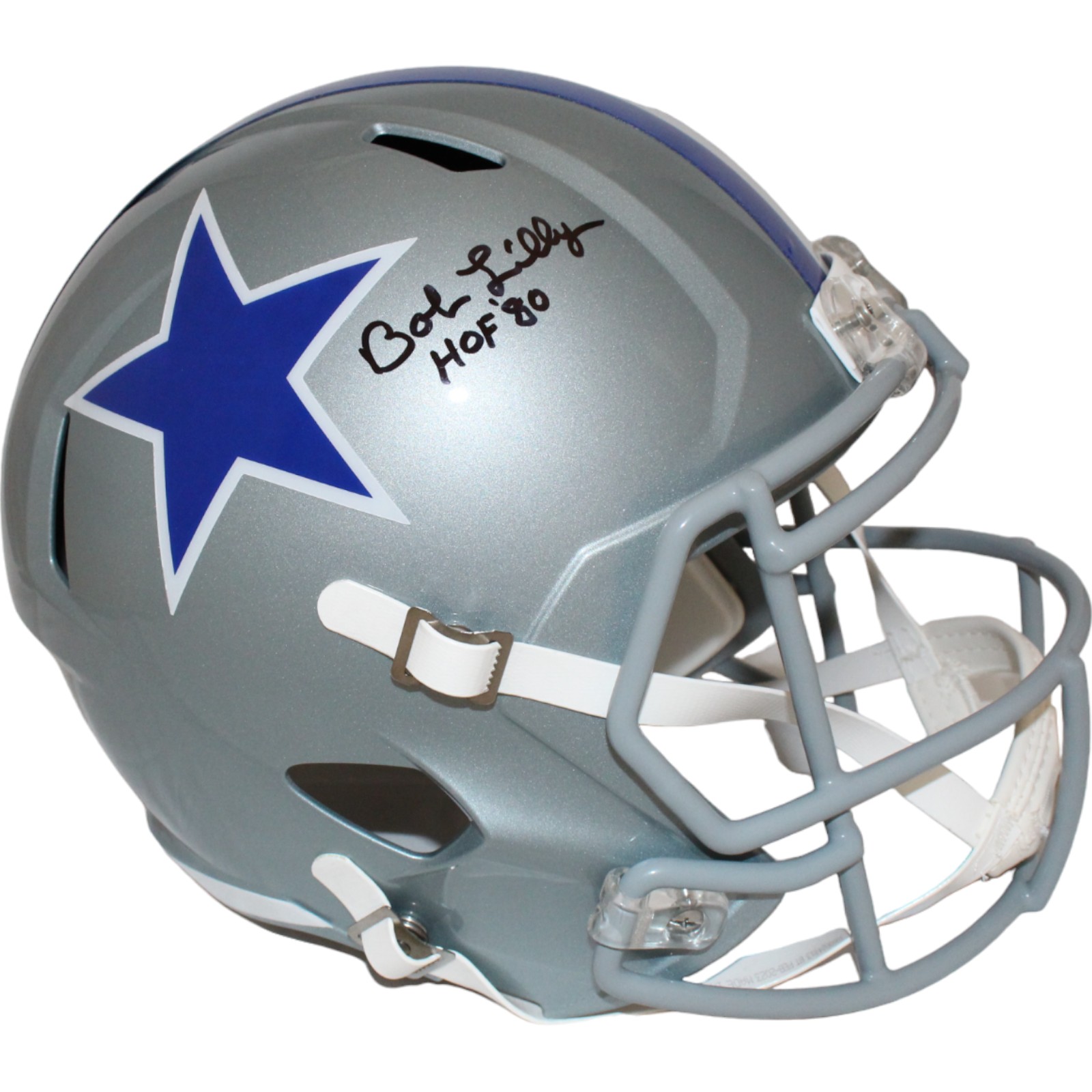 Bob Lilly Autographed/Signed Dallas TB F/S Helmet HOF Beckett