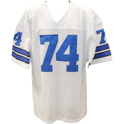 Bob Lilly Autographed/Signed Custom White XL Jersey 3 Insc Beckett 48488