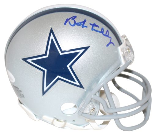 Bob Lilly Autographed/Signed Dallas Cowboys Mini Helmet JSA 26105