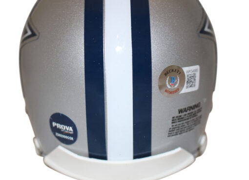 Bob Lilly Autographed Dallas Cowboys VSR4 Mini Helmet w/insc BAS