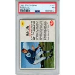 Bob Lilly Unsigned Dallas Cowboys Trading Card 1962 Post Cereal #141 PSA 7 58787