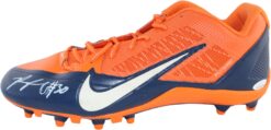 Phillip Lindsey Autographed/Signed Nike Orange and Blue Cleat JSA 59347