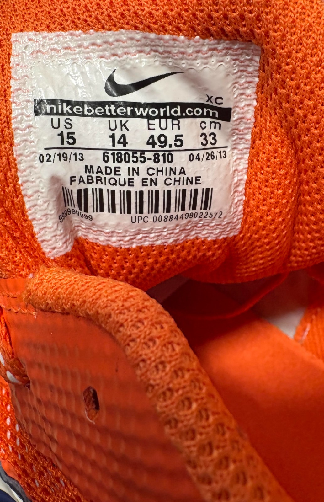 Phillip Lindsey Autographed/Signed Nike Orange and Blue Cleat JSA 59347 7 Phillip Lindsey Autographed/Signed Nike Orange and Blue Cleat JSA 59347