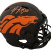 Phillip Lindsay Autographed Denver Broncos Eclipse Replica Helmet JSA 26908