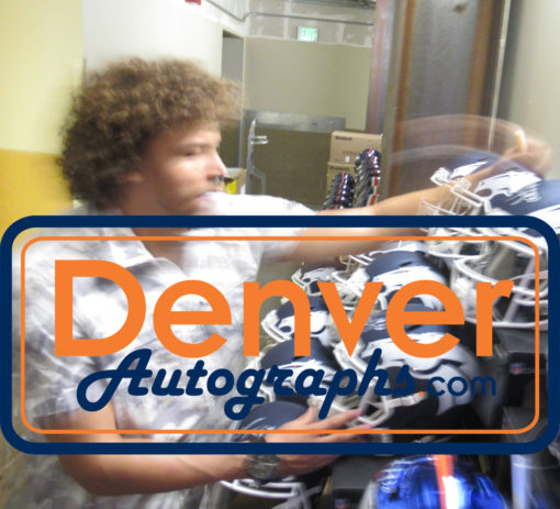 Phillip Lindsay Autographed Denver Broncos AMP Replica Helmet JSA 25485