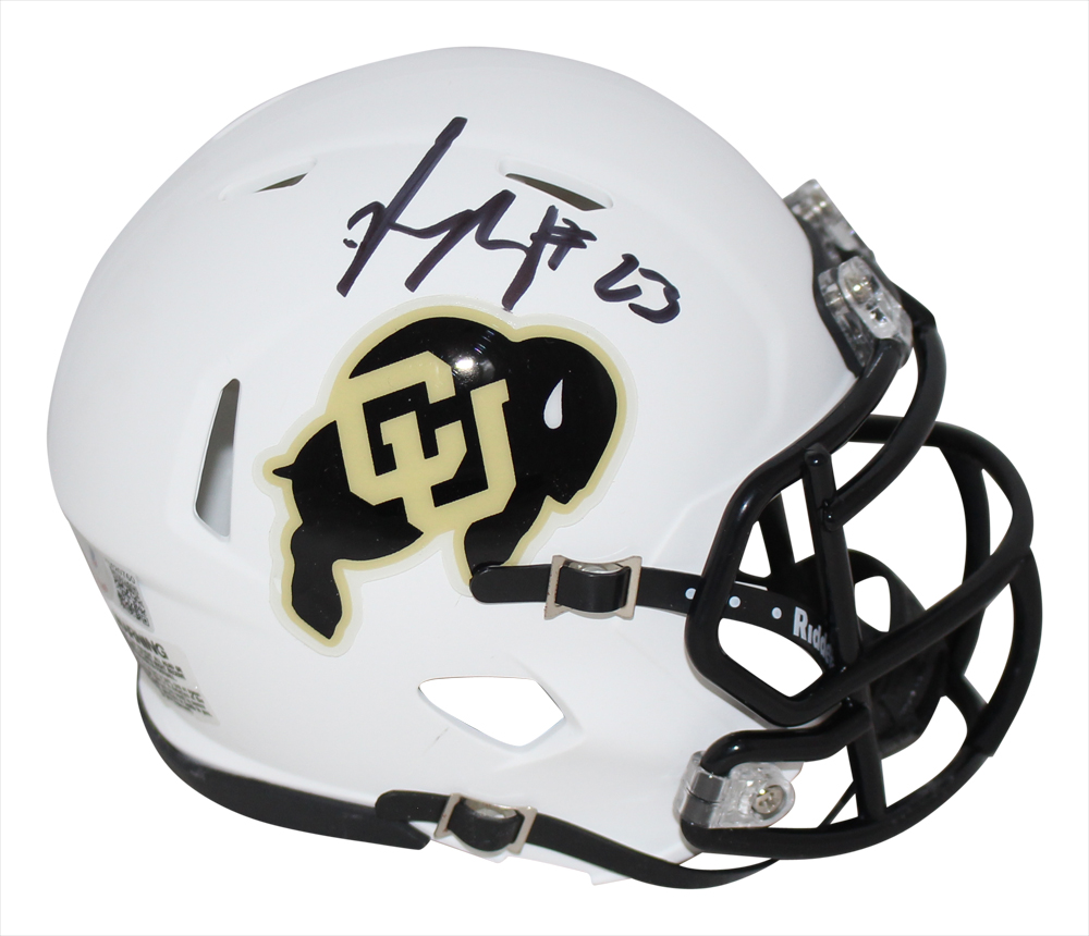 Phillip Lindsay Autographed Colorado Buffaloes White Mini Helmet BAS