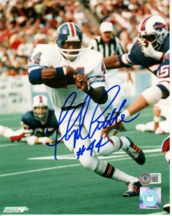 Floyd Little Autographed/Signed Denver Broncos 8x10 Photo Beckett 55858