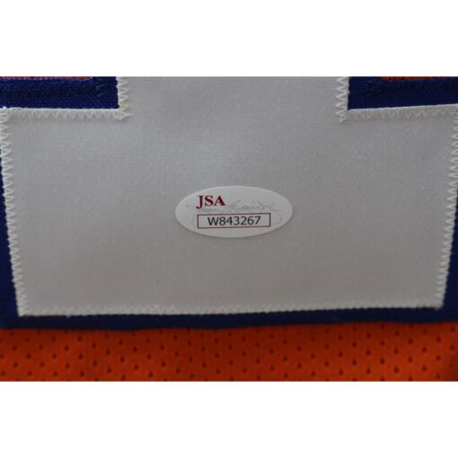 Floyd Little Autographed/Signed Pro Style Orange Jersey JSA 44085