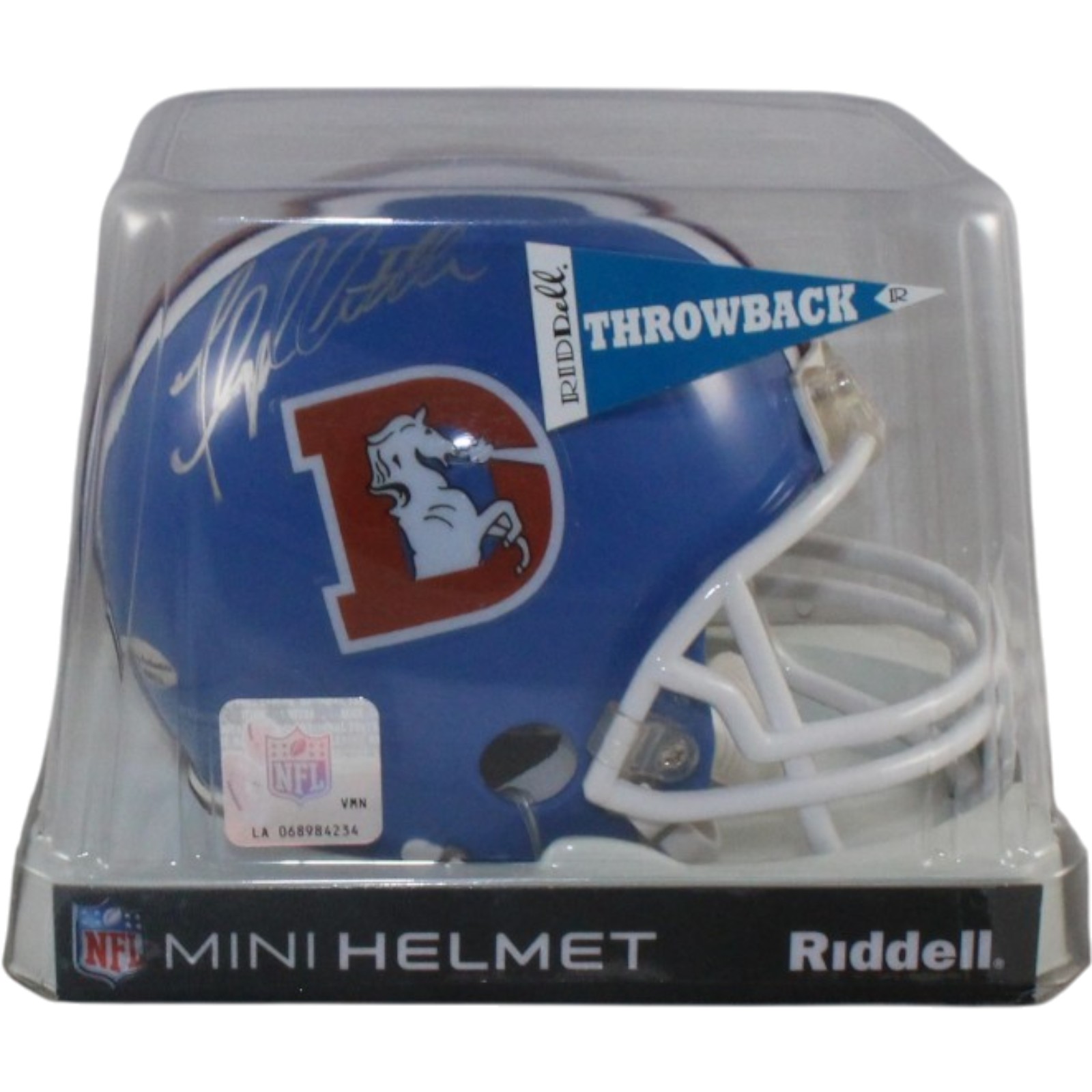 Floyd Little Autographed/Signed Denver Broncos 75-96 VSR4 Mini Helmet Leaf 57814 5 Floyd Little Autographed/Signed Denver Broncos 75-96 VSR4 Mini Helmet Leaf 57814