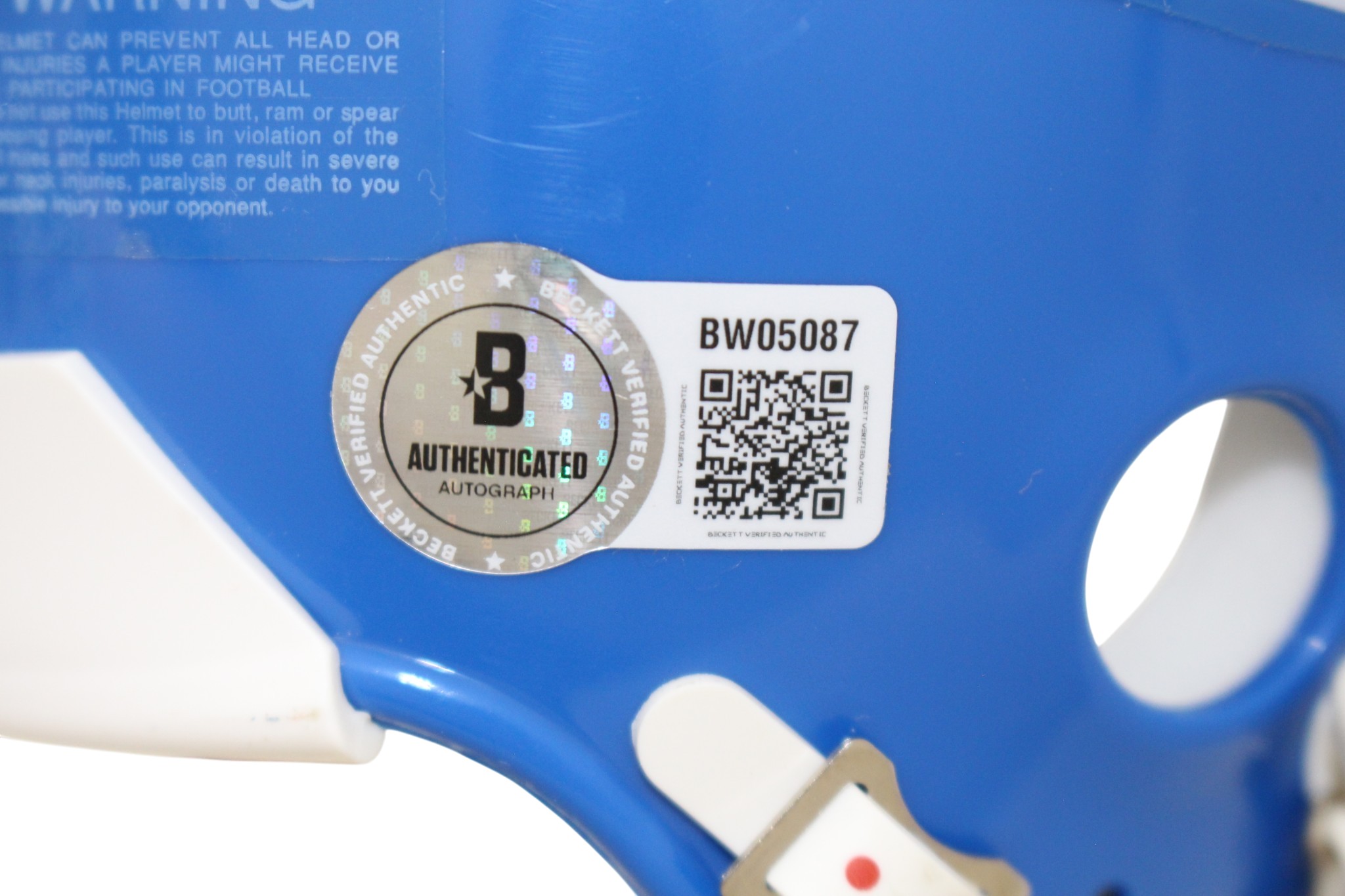 Floyd Little Autographed Denver Broncos VSR4 Mini Helmet HOF Beckett 55383 4 Floyd Little Autographed Denver Broncos VSR4 Mini Helmet HOF Beckett 55383