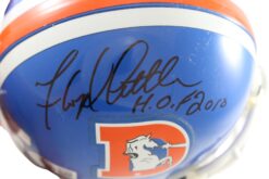 Floyd Little Autographed Denver Broncos VSR4 Mini Helmet HOF Beckett 55386