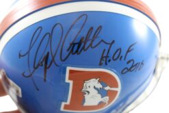 Floyd Little Autographed Denver Broncos VSR4 Mini Helmet HOF Beckett 55389