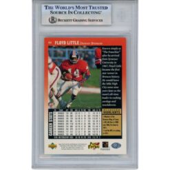 Floyd Little Signed 1997 Upper Deck Legends #44 Trading Card Slab Beckett 51545