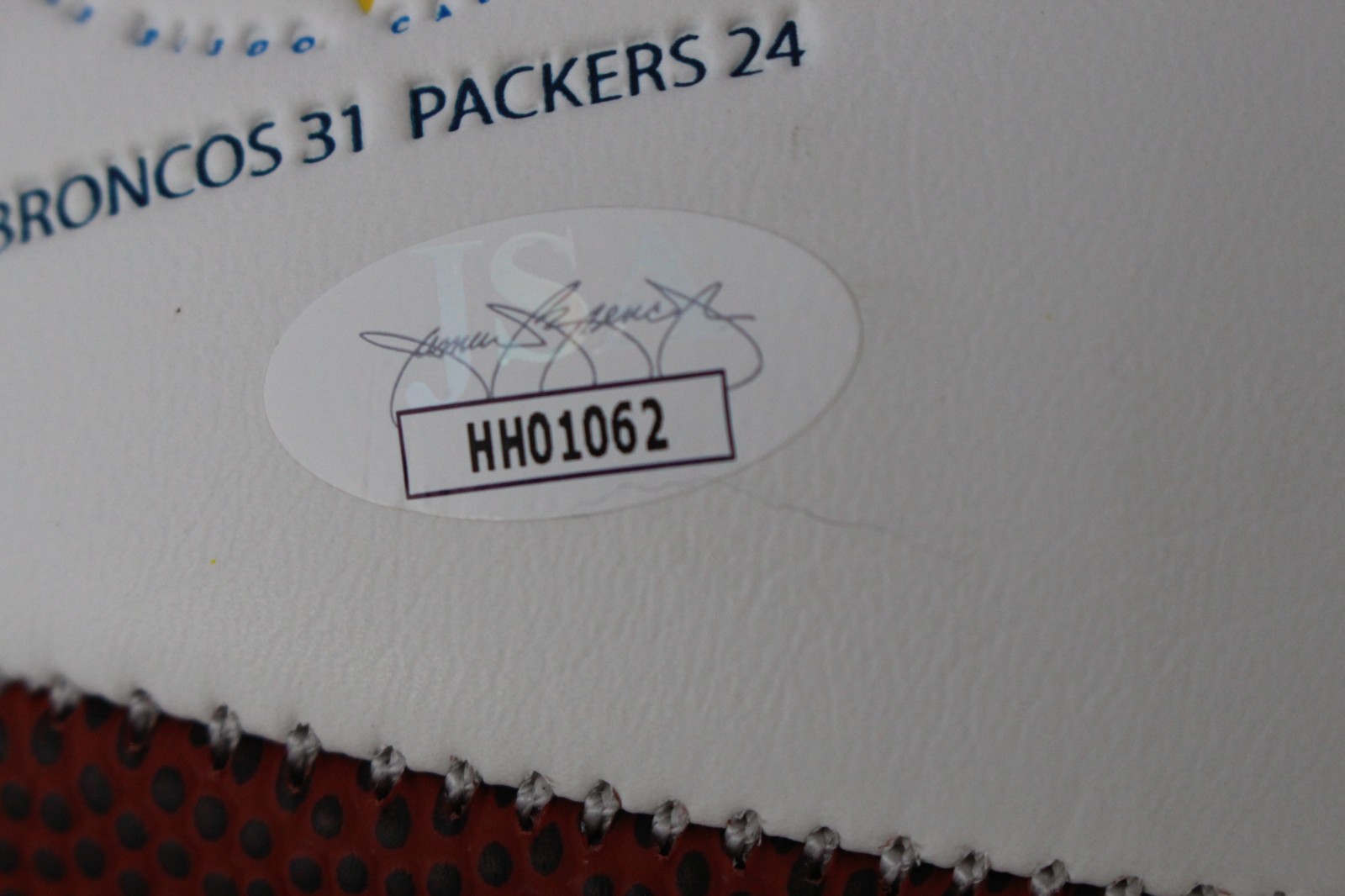 Drew Lock Autographed/Signed Denver Broncos Logo Football JSA 59384 4 Drew Lock Autographed/Signed Denver Broncos Logo Football JSA 59384