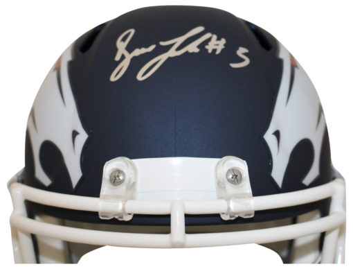 Drew Lock Autographed/Signed Denver Broncos AMP Replica Helmet JSA 26964