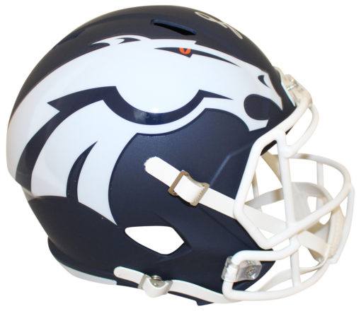 Drew Lock Autographed/Signed Denver Broncos AMP Replica Helmet JSA 26964