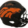 Drew Lock Autographed/Signed Denver Broncos Eclipse Replica Helmet JSA 26961