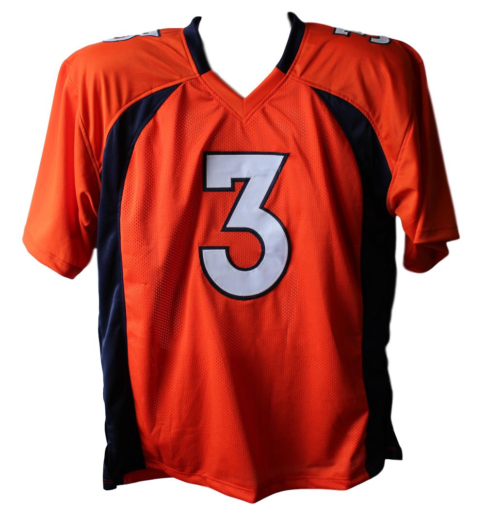 Drew Lock Autographed/Signed Denver Broncos Orange XL