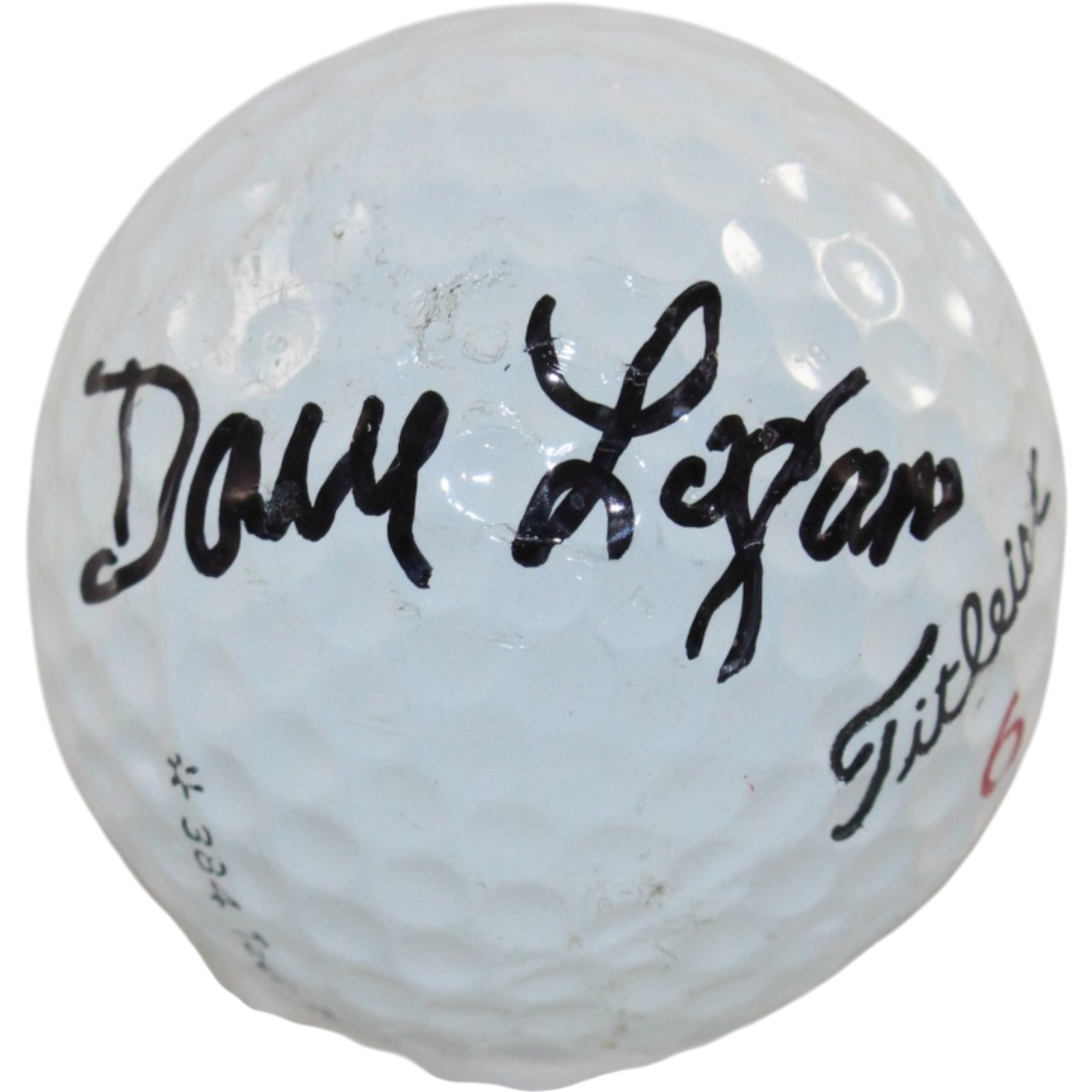 Dave Logan Autographed/Signed Cleveland Browns Titleist Golf Ball Beckett 55412