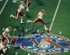Chip Lohmiller Autographed Washington Redskins 8x10 Photo SB Champ Beckett 56690