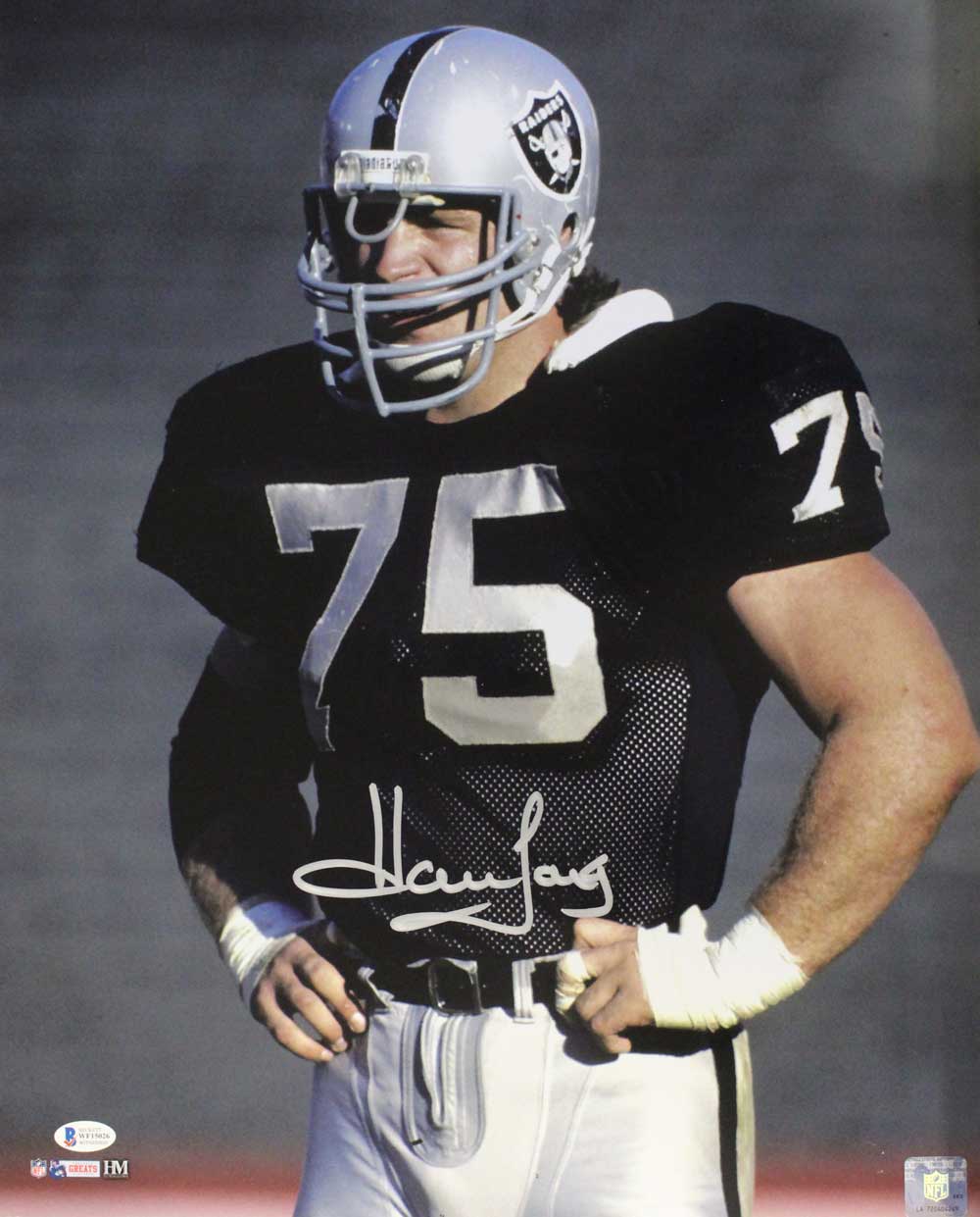 Howie Long Autographed/Signed Oakland Raiders 16x20 Photo BAS 31447