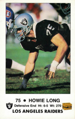 Howie Long Los Angeles Raiders 1985 Fire Safety Tip Card 3/4 Kodak Color 26678