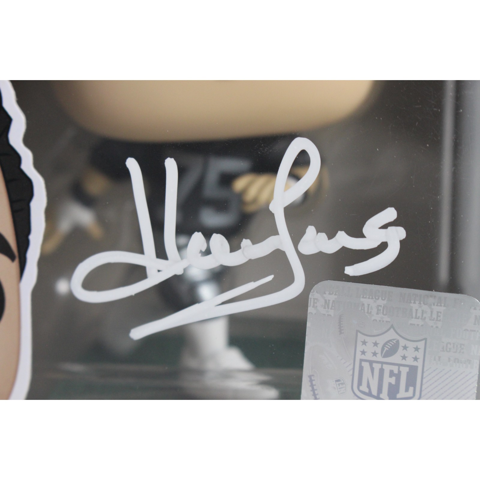 Howie Long Autographed Las Vegas Raiders Funko Pop! #151 Beckett Witness 49671
