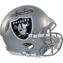 Howie Long Autographed Las Vegas Raiders Authentic Helmet Beckett Witness 55249